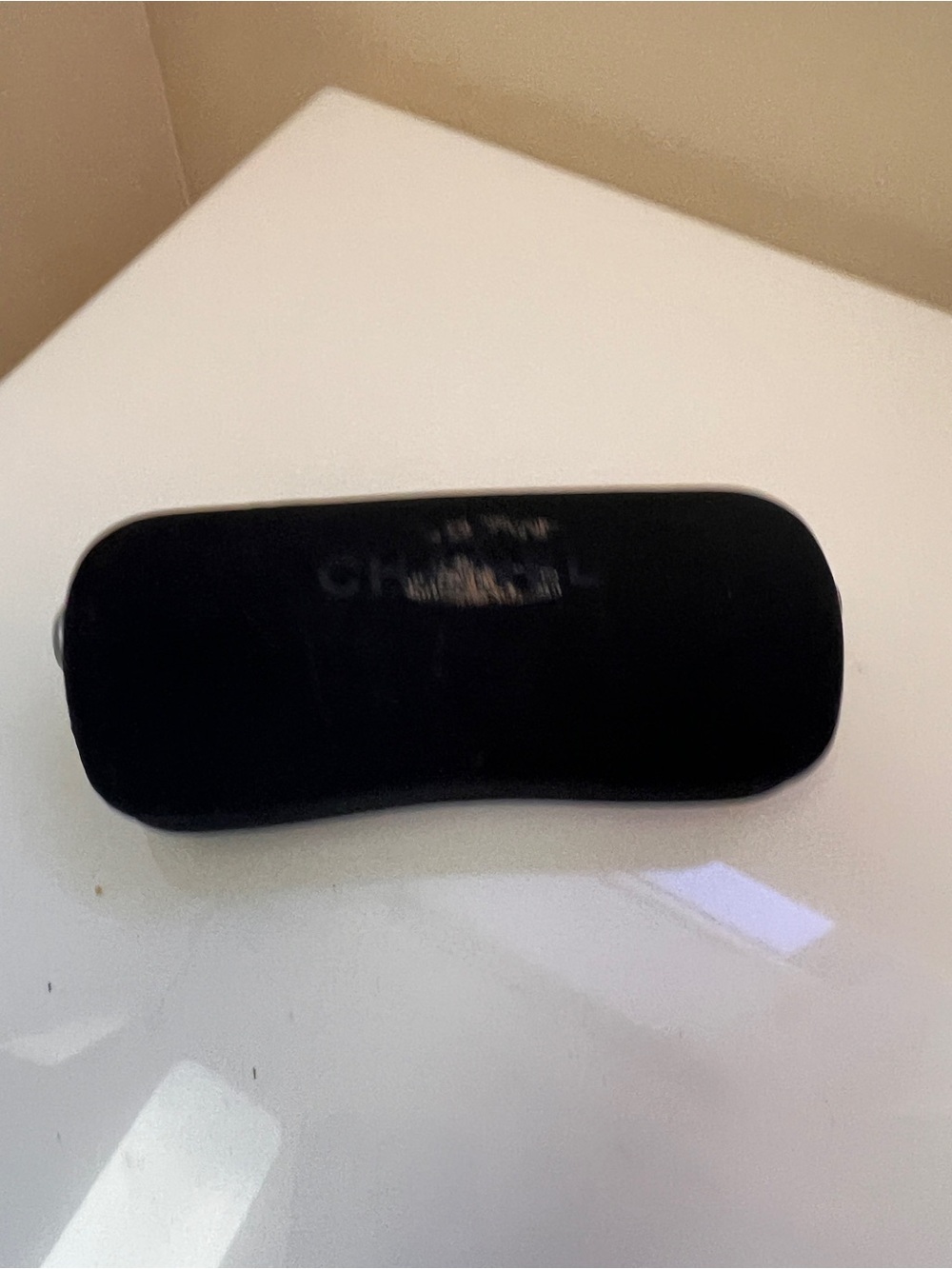 CHANEL Black Velvet Sunglasses Case